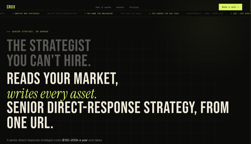 Crux, AI Marketing Strategy & Copywriting