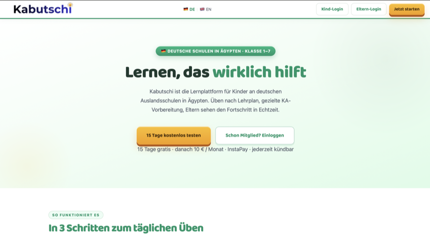 Kabutschi, EdTech, K-12 Practice Platform