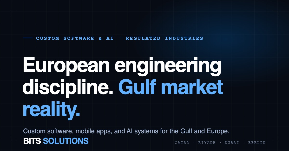 BITS Solutions, Custom Software and AI Engineering for the Gulf and Europe